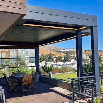 Raylı Tente Sistemleri Bioklimatik Pergola