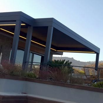 Raylı Tente Sistemleri Bioklimatik Pergola